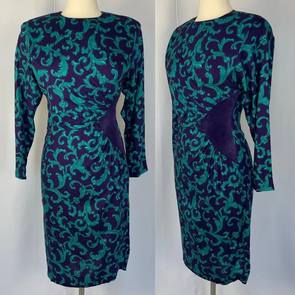 Vintage dress purple